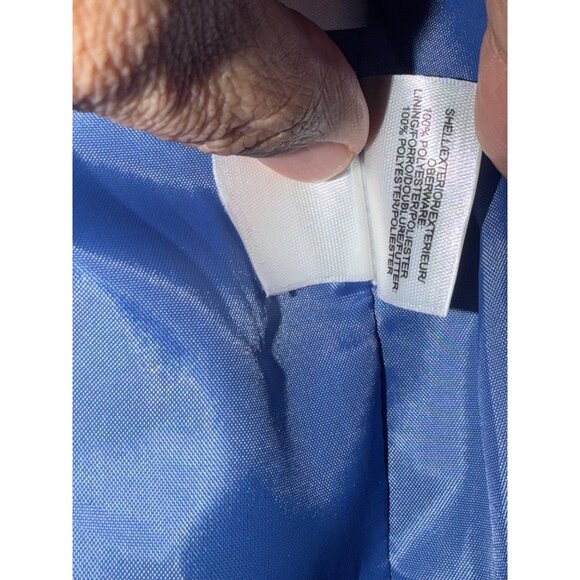 Le Suit Blue Polyester Suit Jacket Blazer Size 10 - Picture 4 of 6